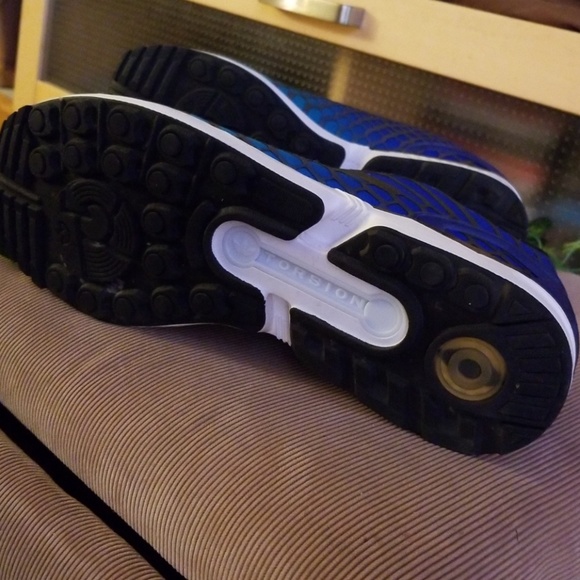SOLD-Adidas zx Flux Xeno Reflective blue/green - Picture 6 of 6